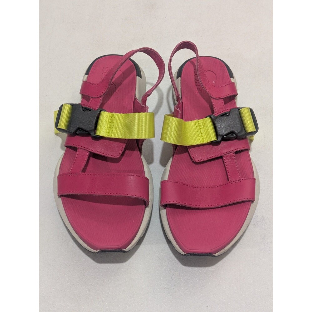 Sorel Women's Sport Sandals Pink Yellow Size 6‎